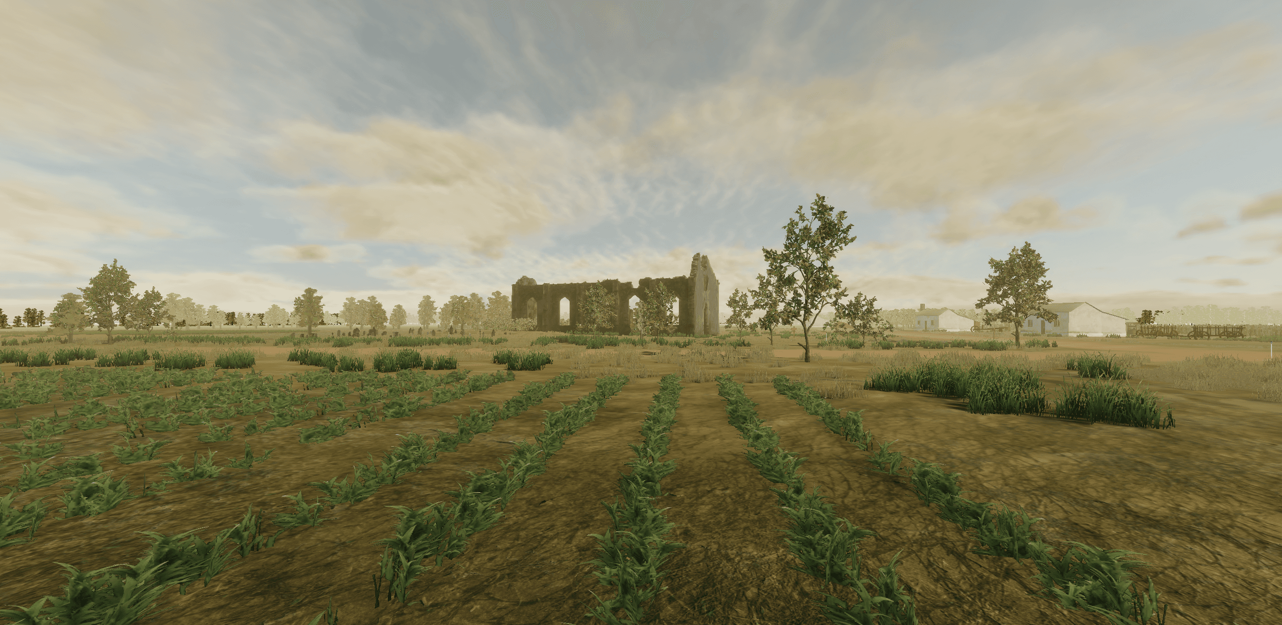 Detailed gameplay view highlighting interactive historical elements and authentic period reconstruction in Discover Old D'Hanis