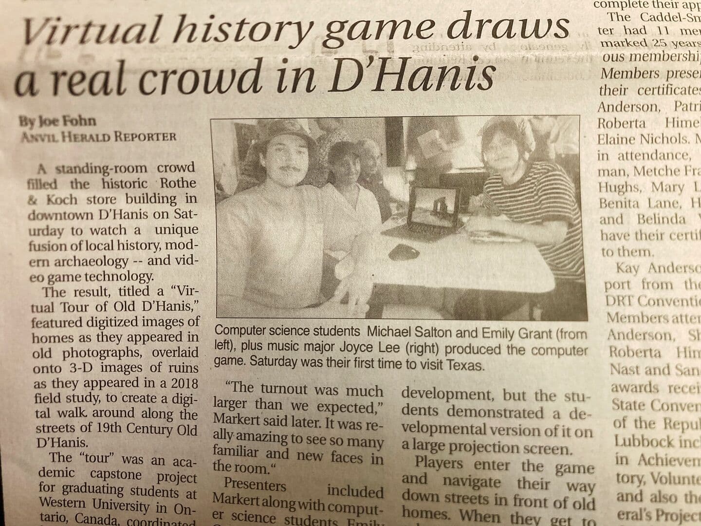 Presenting Discover Old D'Hanis to the Texas Community